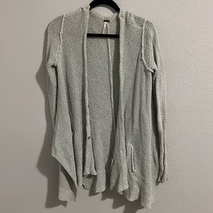 Sky blue free people cardigan knit in size small